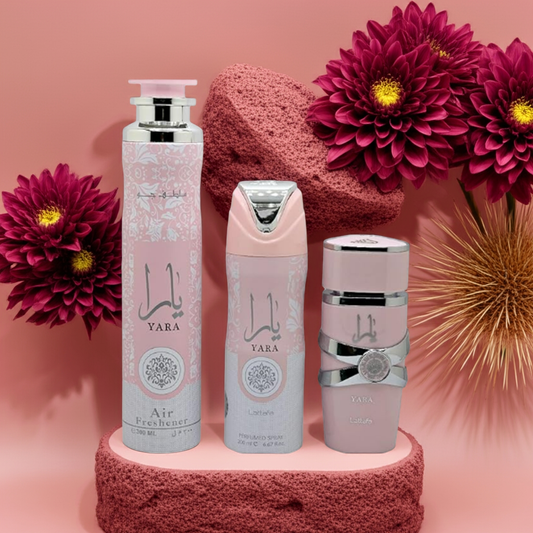 Yara Set profumo + deodorante ambiente + deodorante spray