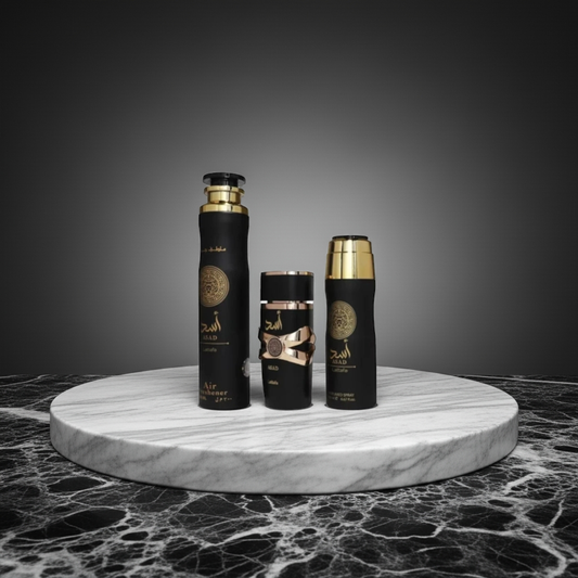 Asad Set profumo + deodorante ambiente + deodorante spray