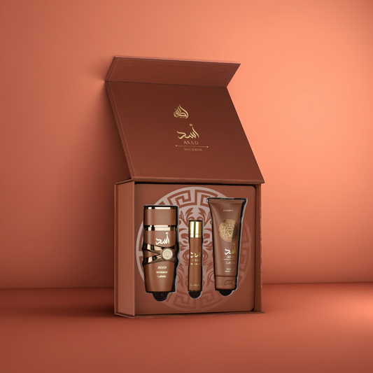 Asad Bourbon di Lattafa Giftset