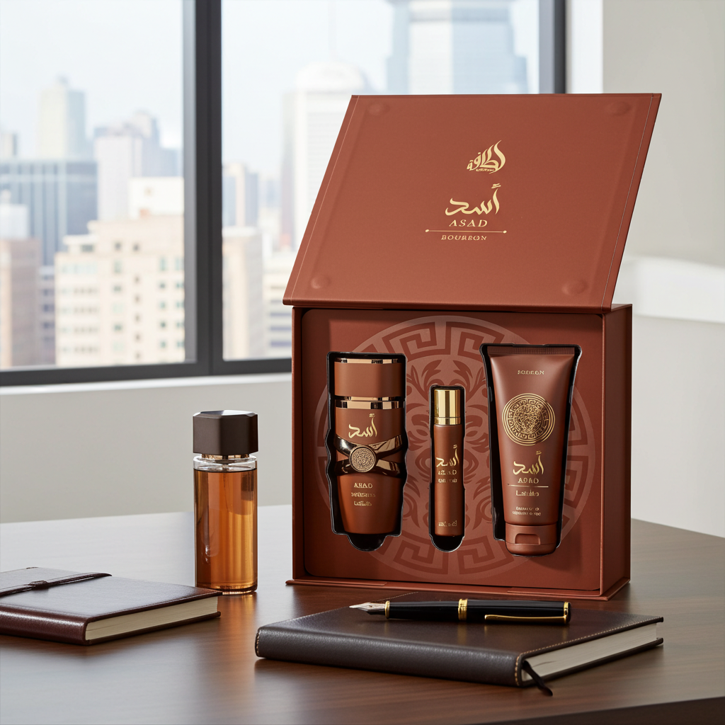 Asad Bourbon di Lattafa Giftset