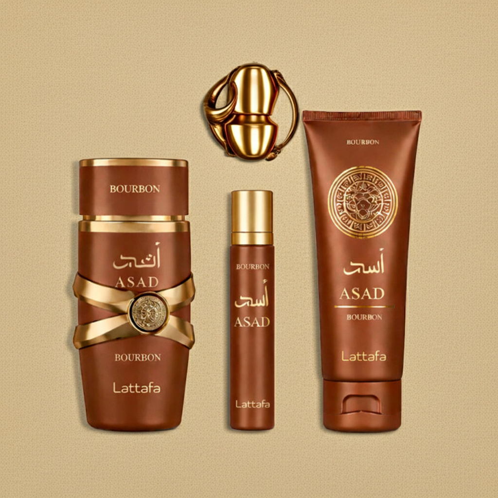 Asad Bourbon di Lattafa Giftset